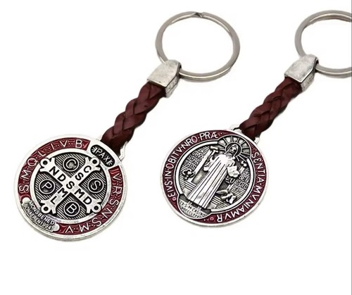 Benedict medal keychain - medal,