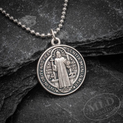 Collana medaglia san benedetto - san,
