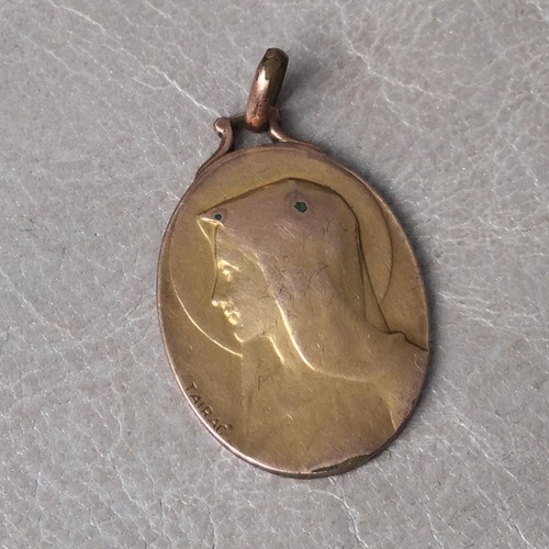 Ciondolo medaglia placcato - medaglia, oro