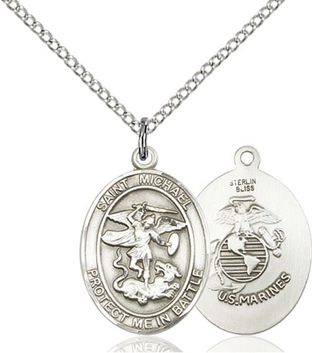 Collana medaglia argento