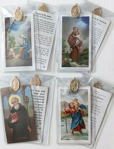 Saints prayers prayer card - saints,