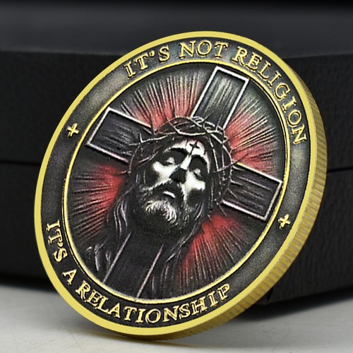 Moneta croce gesù cristo - croce, "non